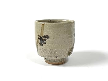 陶芸家　人間国宝　濱田庄司　？　鉄釉　指描　湯呑　ゆのみ　民藝　民芸　益子焼 陶芸家人間国宝濱田庄司？鉄釉指描湯呑ゆのみ民藝民芸益子焼